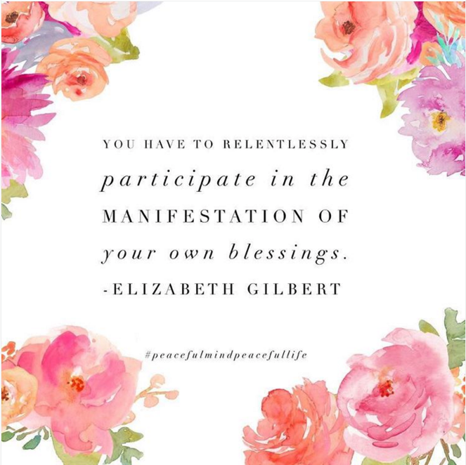 Relentlessly participate in manifestation of your blessings!!!